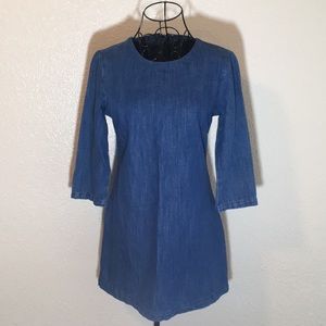 Zara | 100% Cotton Denim Dress
